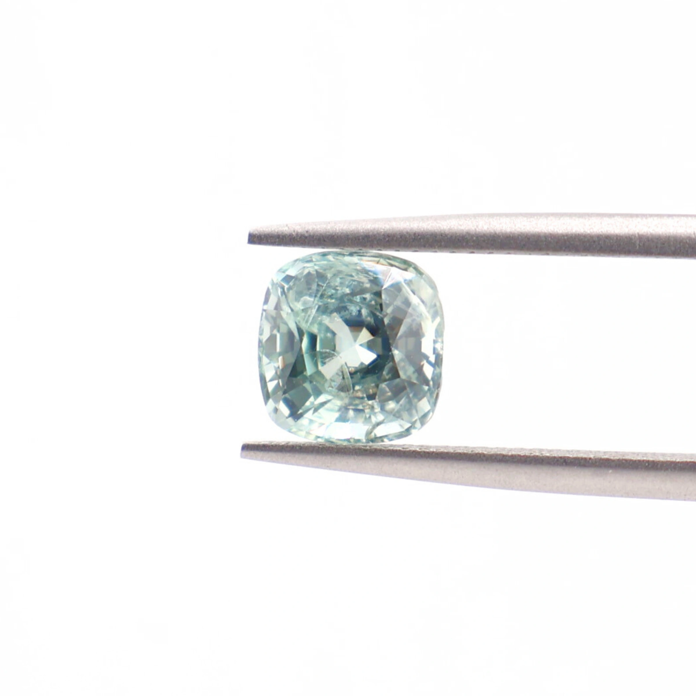 Light Greenish Blue Sapphire 2.42ct, Burma (Myanmar) with Certificate