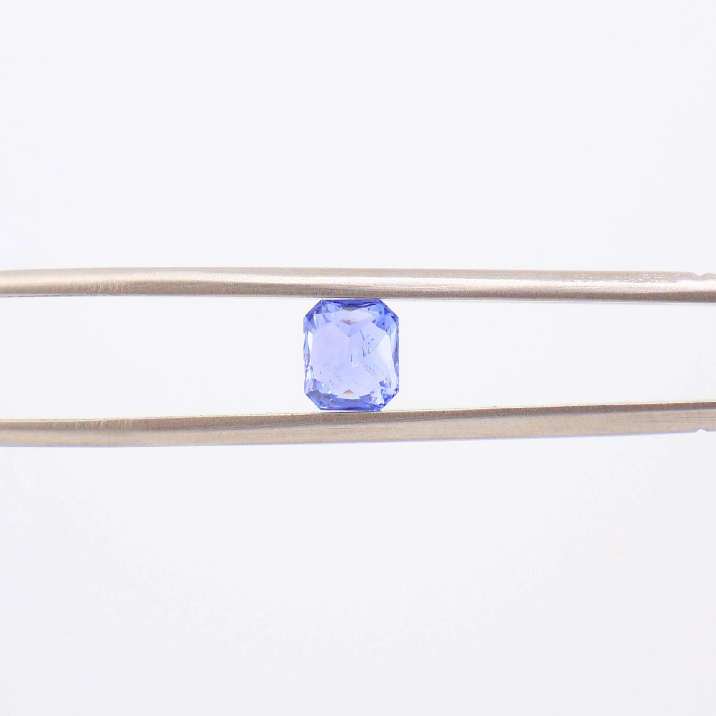 Violetish Blue Sapphire, Sri Lanka 1.58ct